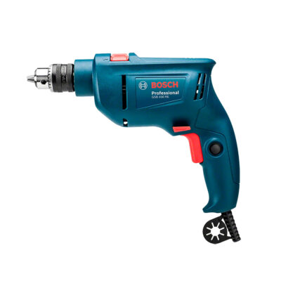 Taladro percutor 3/8" Bosch GSB 450 RE 450W 220V con 3 brocas