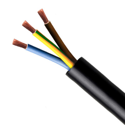 Cable RZ1-K 3G2.5mm2, 0.6/1kV libre de halógeno negro, clase 5, x metro lineal