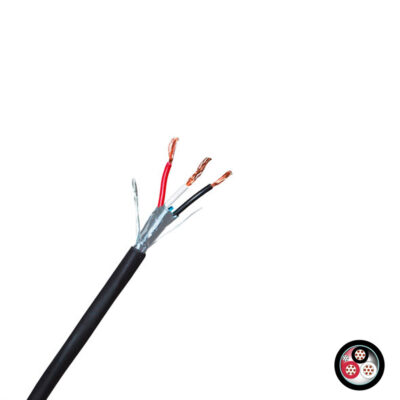 Cable instrumentación apantallado 1x3x18AWG 300V 90°C libre de halógeno, UL, x metro lineal