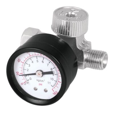 REGULADOR DE AIRE CON MANÓMETRO 1/4″ NPT – TRUPER