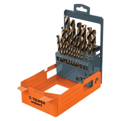 JUEGO DE 29 BROCAS HSS PARA METAL EN ESTUCHE EXPERT – TRUPER