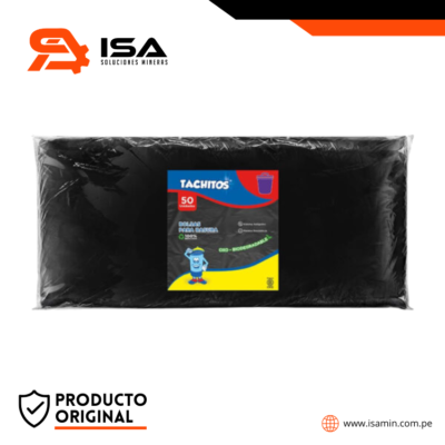 Bolsa para Residuos Negra BIO 75L NEGRO X50  73.3X91.4 TACHITOS