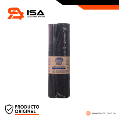 BOLSA BASURA C/FAJA 220L 100X120CM ROLLO X 10UND VIRUTEX