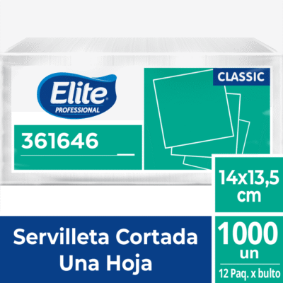 Servilleta Cortada Classic Blanco Una Hoja 1 Un