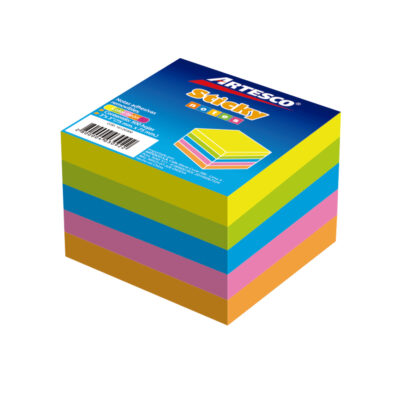 Notas Adhesivas Cubo 3″ x 3″ x 5 Neón x 500 H (654)