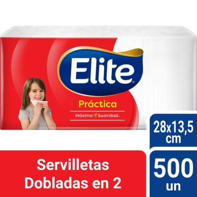 Servilleta Elite Dobladas En 2 Práctica 500 un