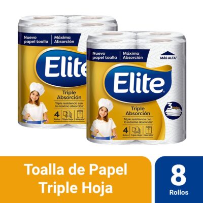 Pack 02 Papel Toalla Elite Triple Absorción 4 un