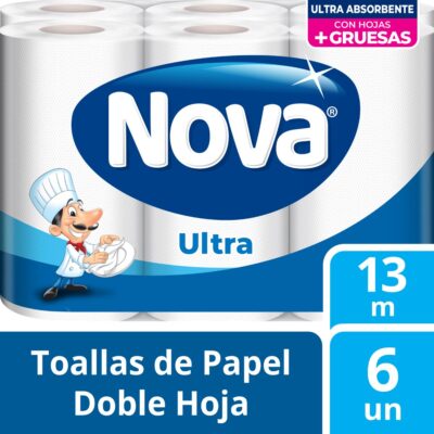 Papel Toalla Nova Ultra 6 un 13 mt
