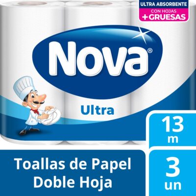 Papel Toalla Nova Ultra 3 un 13 mt