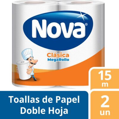 Papel Toalla Nova Clásico 2 un 15 mt
