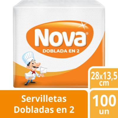 Servilleta Nova Dobladas En 2 100 un