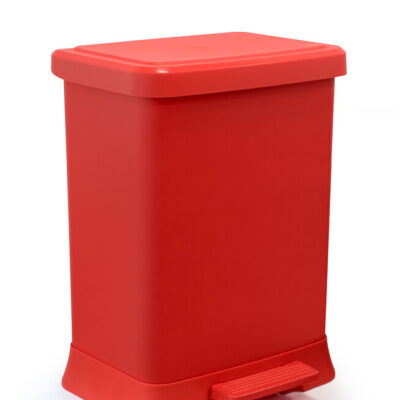 PAPELERA LEXUSS 40 LT ROJO – PAQUETE X 4 UNID