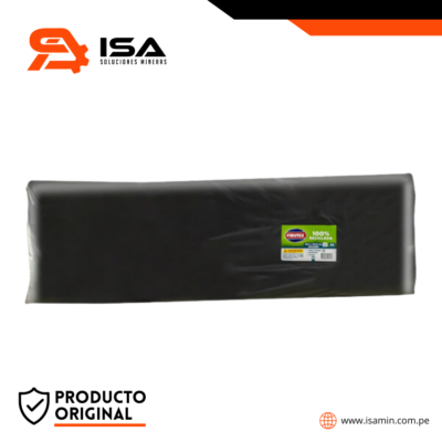 BOLSA BASURA X100UN PLANA C/FLL 140L 25MIC VIRUTEX