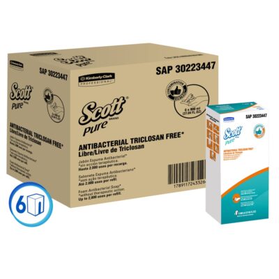 Scott® Pure Jabón Antibacterial en Espuma 30223447 - 6 x 800 ml (4800 ml Total)