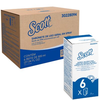 Scott® Essential™ Jabón en Spray 30228094 - 6 x 800 ml (4800 ml Total)