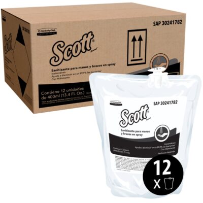 Scott® Sanitizante en Spray para manos y brazos 30241782 - 12 x 400 ml (4800 ml Total)