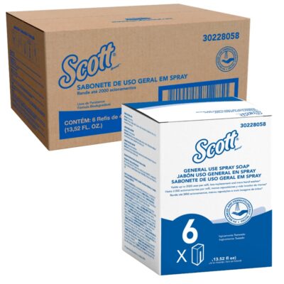 Scott® Essential™ Jabón en Spray 30228058 - 6 x 400 ml (2400 ml Total)