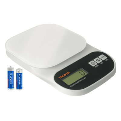 BALANZA DIGITAL DE COCINA DE VIDRIO 5KG – TRUPER
