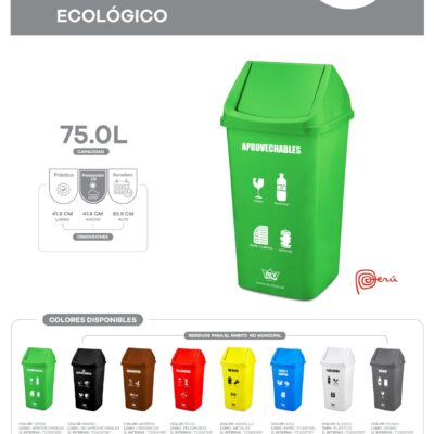 PAPELERA  – CONTENEDOR URBANO #80 ECOLÓGICO