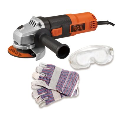 ESMERILADORA ANGULAR + CAJA PLÁSTICA + 2 ACCESORIOS 4-1/2" (115MM) - 820W