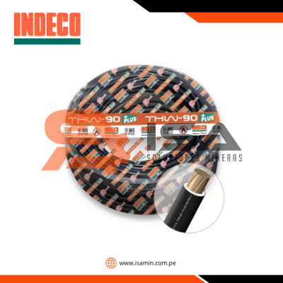 Cable THW-90+Plus 14AWG 750V aislamiento PVC negro, clase 2, x rollo