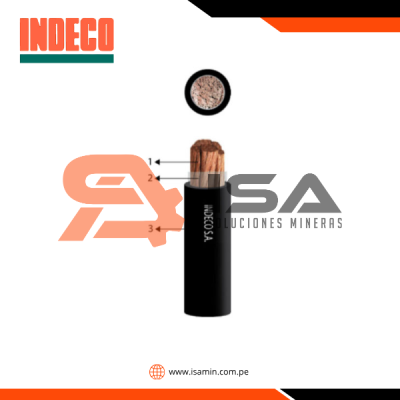 Cable para soldadura 1/0 AWG, 600V, aislamiento de goma/caucho, clase 6, x metro lineal