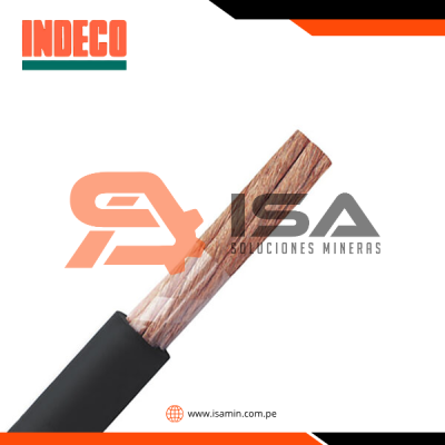 Cable p/soldadura 2/0AWG, 600V aislamiento chaqueta de goma/caucho, clase 6, x metro lineal