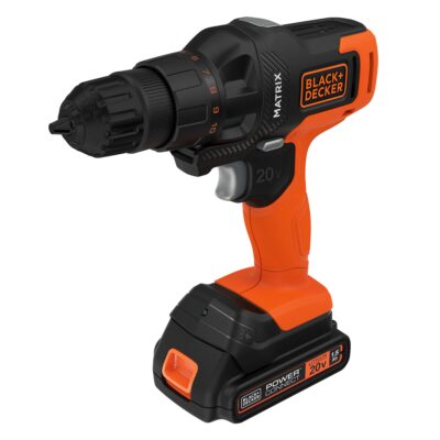 TALADRO INALÁMBRICO 20V MAX* MATRIX™ CON 6 CABEZALES INTERCAMBIABLES