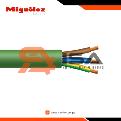 Cable RZ1-K 3G4mm2, 0.6/1kV libre de halógeno verde, clase 5, x metro lineal