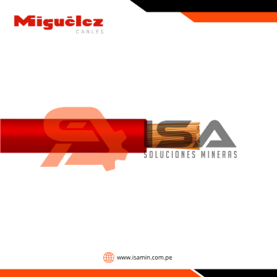 Cable H07Z1-K 1.5mm2, 450/750V libre de halógeno rojo, clase 5, x rollo