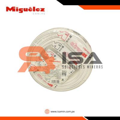Cable H07Z1-K 2.5mm2, 450/750V libre de halógeno blanco, clase 5, x rollo