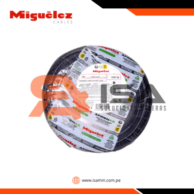Cable H07Z1-K 2.5mm2, 450/750V libre de halógeno negro, clase 5, x rollo