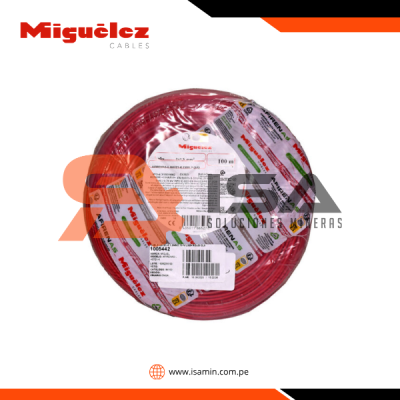 Cable H07Z1-K 6mm2, 450/750V libre de halógeno rojo, clase 5, x rollo