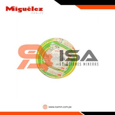 Cable puesta a tierra CPT 4mm2 libre de halógeno, amarillo-verde, x rollo