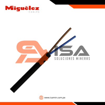 Cable RV-K 2x1.5mm2, 0.6/1kV XLPE/PVC negro, clase 5, x metro lineal