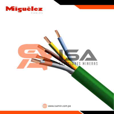 Cable RZ1-K 4G6mm2 0.6/1kV libre de halógeno negro, clase 5, x metro lineal
