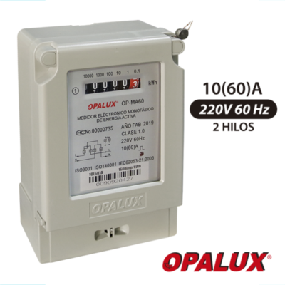 MEDIDOR DE ENERGÍA MONOFÁSICO ANALÓGICO