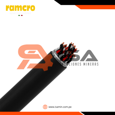 Cable instrumentación apantallado 4x3x18AWG 300V 90°C libre de halógeno, UL, x metro lineal