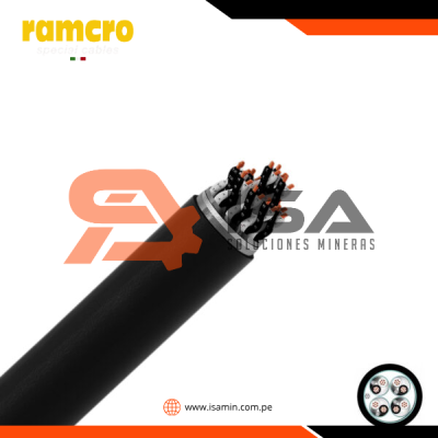 Cable instrumentación apantallado 4x2x18AWG 300V 90°C libre de halógeno, UL, x metro lineal