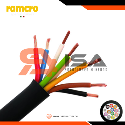 Cable de control apantallado 7x14AWG 600V 105°C UV TC-UL, x metro lineal