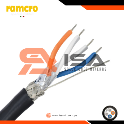 Cable CAN bus/Modbus RS-485 120Ohm 2x2x22AWG libre de halógeno, UL, x metro lineal