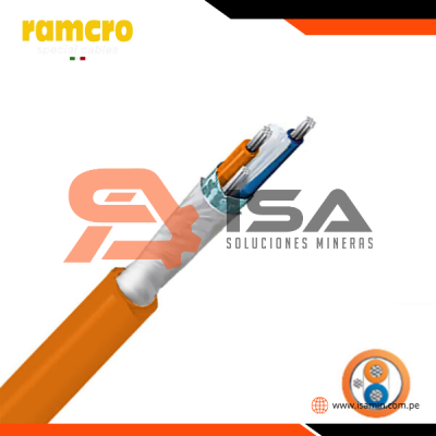 Cable Profibus PA/Fieldbus Foundation 1x2x18AWG, naranja libre de halógeno, UL, x metro lineal