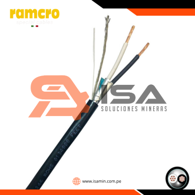 Cable instrumentación apantallado 1x2x14AWG 300V 90°C libre de halógeno, UL, x metro lineal