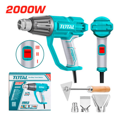 PISTOLA DE CALOR 2000W 450L/MIN 50/450/550C (3 NIVELES) INDUSTRIAL