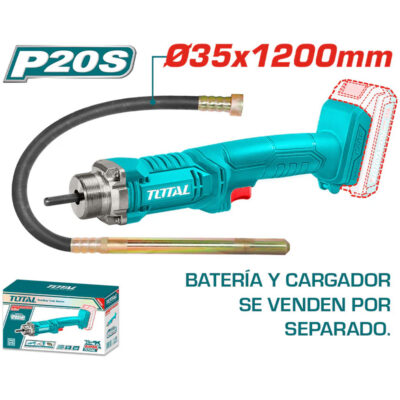 VIBRADOR CONCRETO LI-ION 20V POKER 35X1200MM 2300RPM