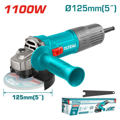 ESMERIL ANGULAR 05’’ 125mm 1100W M14 12000RPM MANGO CORTO INDUSTRIAL