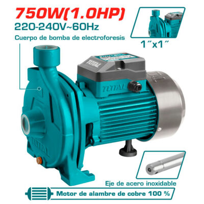 BOMBA DE AGUA CENTRIFUGA 1.0HP 30M 100L/MIN 1X1
