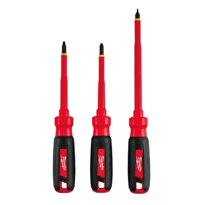 JUEGO DESTORNILLADORES AISLADOS 3 PCS 1000V MILWAUKEE / 48-22-2202