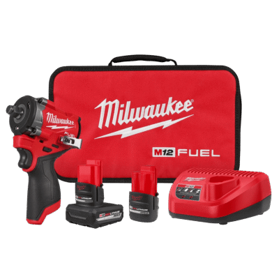 Kit de llave de impacto corta 1/2" M12 FUEL™ MILWAUKEE / 2563-22