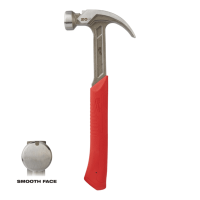MARTILLO DE 20 OZ CARA LIZA Y UÑA CURVA MILWAUKEE / 48-22-9080